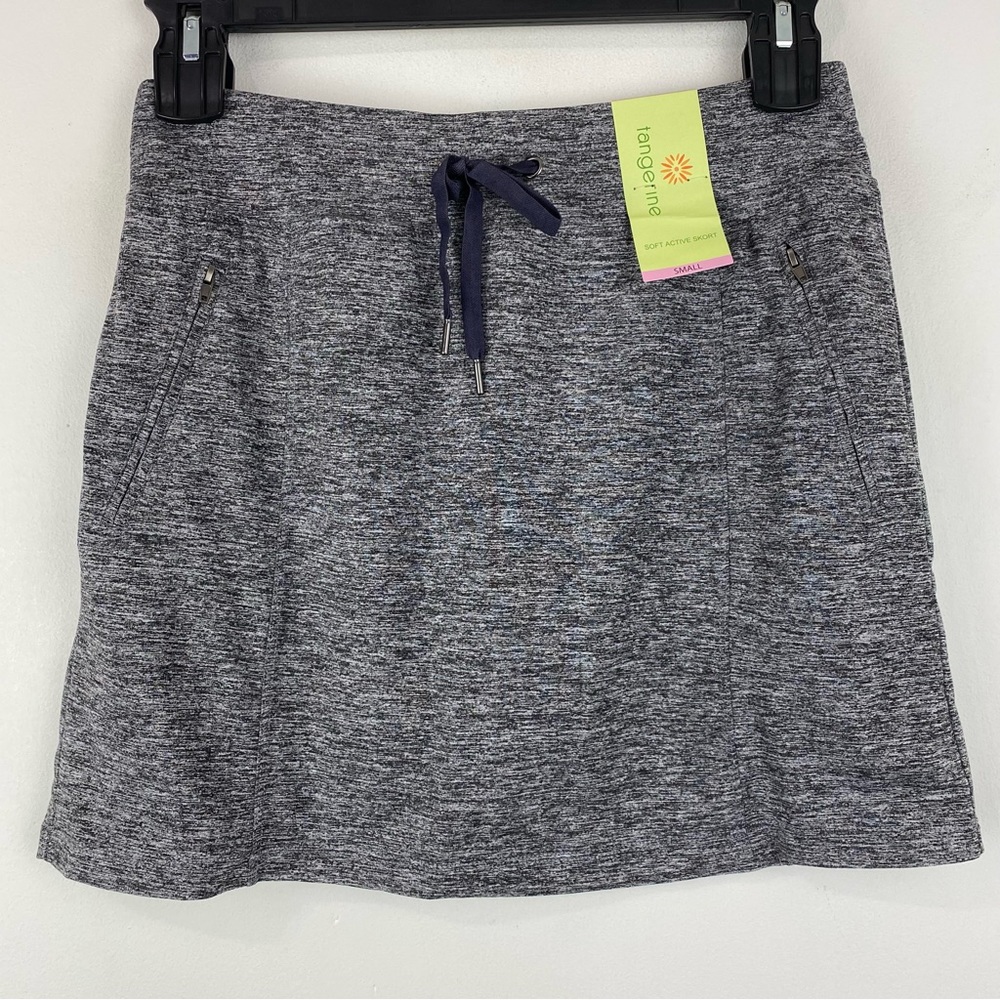 Tangerine size Small Women’s Heather Gray Athletic Active Skorts